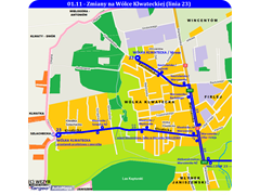 Tymczasowa zmiana trasy na Wólce Klwateckiej linii 23