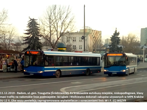 Nowy tabor Jarząbka na linii F i Walkiewicza na linii W