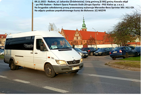 Mercedes-Benz Sprinter Mk I 411 CDI, Oparka, linia [E BIS]