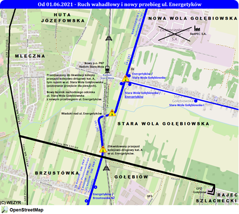 Nowy przebieg ul. Energetyków